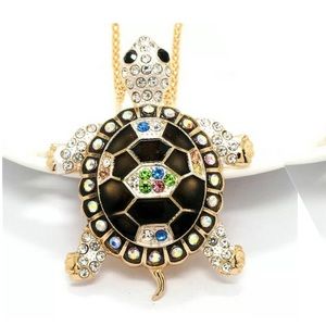 Black Turtle Necklace